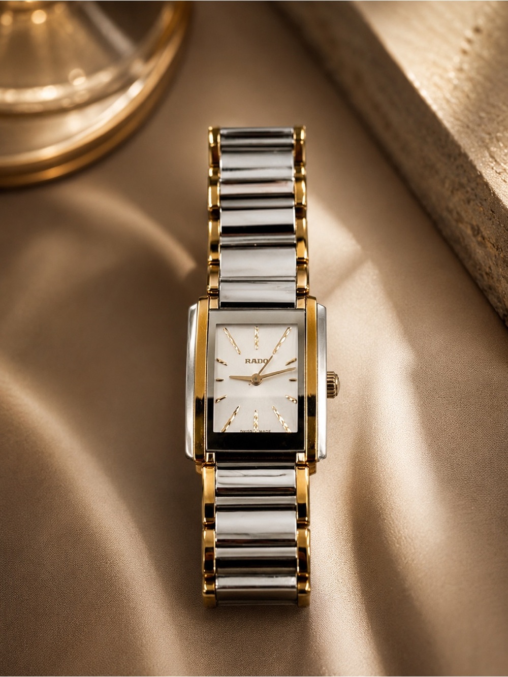 Rado Integral Women’s Swiss Two Tone Ceramic Quartz Watch 322.0212.3